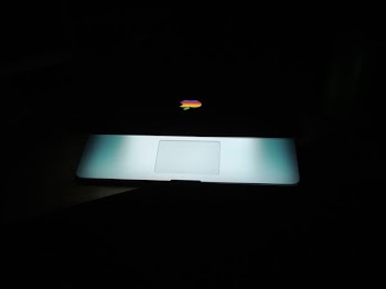 silver MacBook