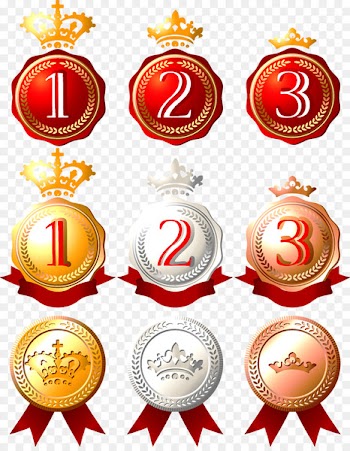 Silver medal Gold medal Illustration - Medals 