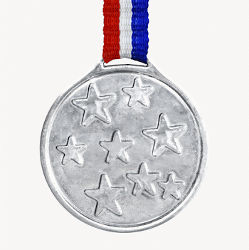 Silver medal, isolated object image | Free Photo - rawpixel