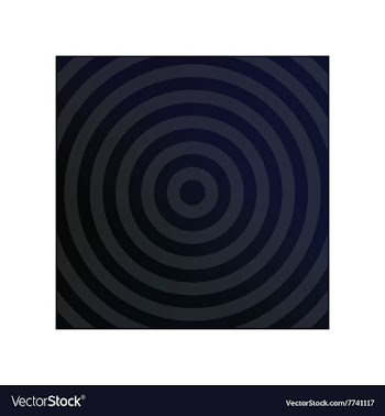 Silver metallic background with concentric circles vector image