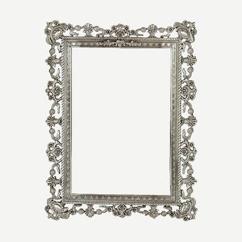Silver ornamental vintage frame, decor | Free PSD - rawpixel