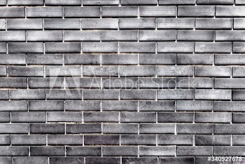 Silver painted brick wall textured background