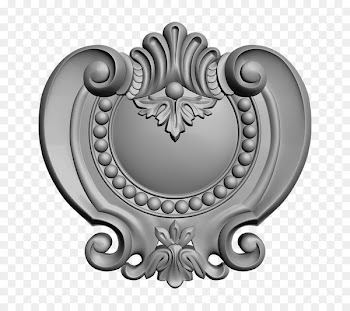 Silver Product design Pattern - cartouche badge 