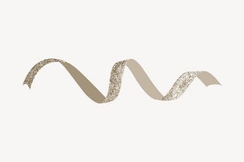 Silver ribbon decoration collage element, | Free PSD - rawpixel