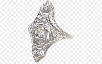 Silver Ring Body Jewellery Diamond - dimond filigree 