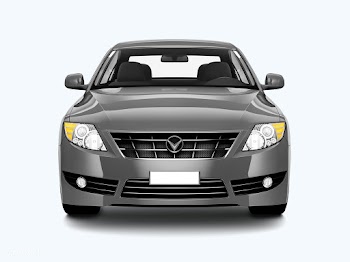 SIlver Sedan car | Free stock psd mockup - 563732