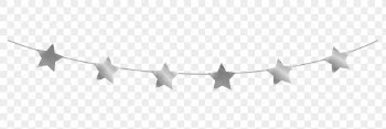 Silver stars party flag png | Free PNG - rawpixel