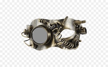 Silver Steampunk Halloween Mask Monocle - monocle steampunk 