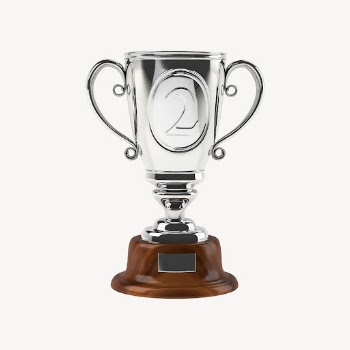 Silver trophy clipart, object illustration. | Free Photo - rawpixel