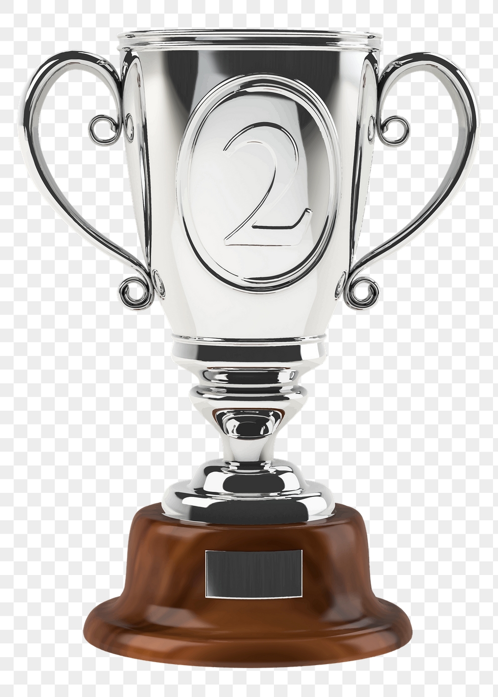Silver trophy png sticker, object | Free PNG - rawpixel