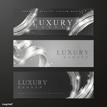 Silver wave abstract background set | Free stock vector - 564547