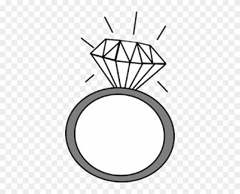 Silver Wedding Ring Clipart - Diamond Ring Clipart