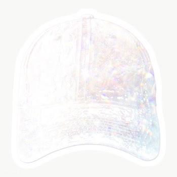 Silvery holographic cap sticker with a white border | Free  transparent png - 2353032