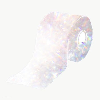 Silvery holographic toilet paper design element | Free  transparent png - 2355727