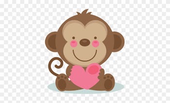 Similar Cliparts - - Baby Safari Monkey