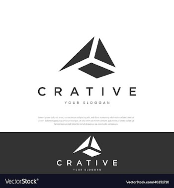 simple abstract logo icon isolated geometric