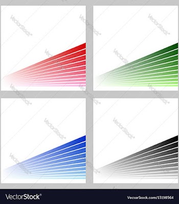 Simple abstract stripe background set vector image