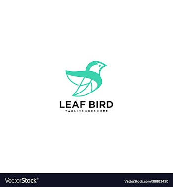 simple and elegant logo bird