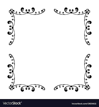 Simple and elegant square frame design template vector image