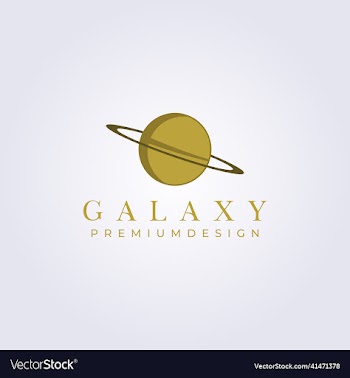simple astronomy space planet logo isolated icon