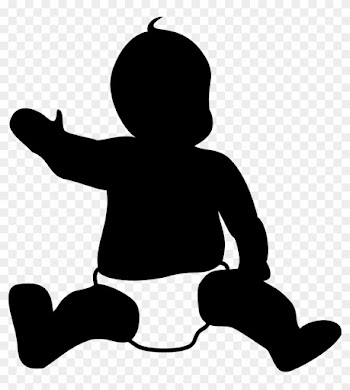 Simple Baby Outline - Baby Outline