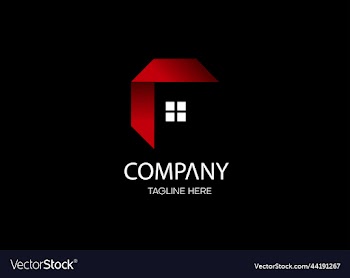 simple beautiful letter f house windows logo