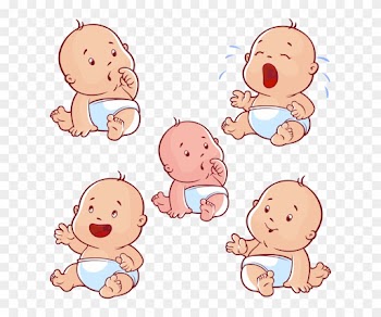 Simple Bebé Tipo Cartoon En Vector E Imagen Png Y Psd, - Muchos Bebes Animados