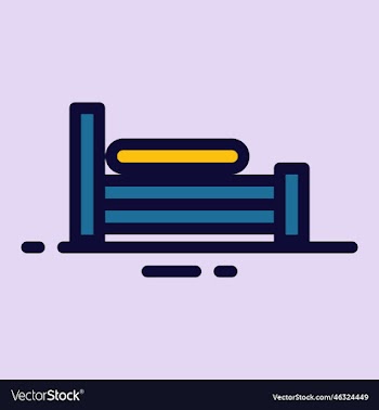 simple bed icon design