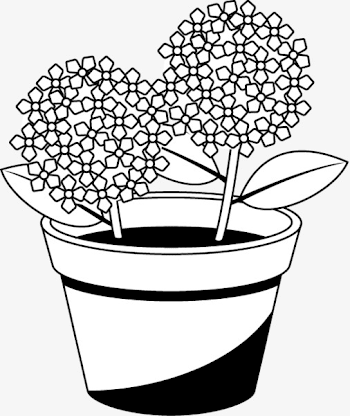 Simple Black And White Pen Pot, Pot Clipart, Potted, Graphic ...