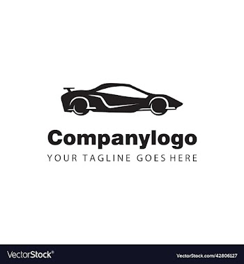 simple black sport car suitable for automotive