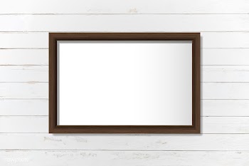 Simple blank frame on the wall | Free stock vector - 584193