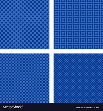 Simple blue striped pattern background set vector image