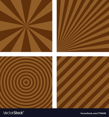 Simple brown striped background set vector image