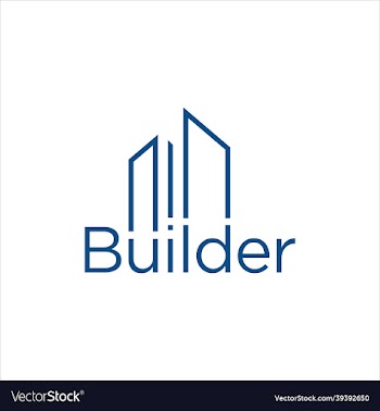 simple building line art template