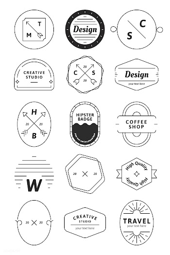 Simple business logo set | Free stock vector - 679747