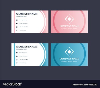 simple business visiting card design templates