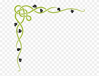 Simple Corner Border Clipart - Vines Border