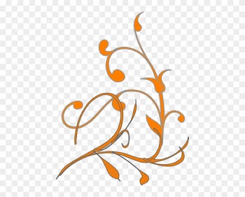 Simple - Corner - Swirls - Tree Branch Clip Art