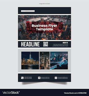 simple corporate flyer template design