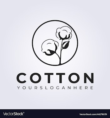 simple cotton farmer product logo