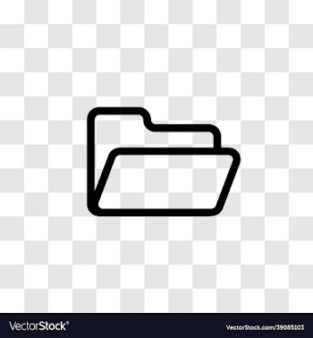 simple cute line style of folder icon
