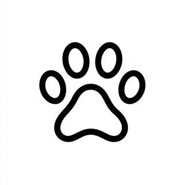 Simple Dog Paw Icon