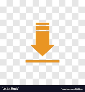 simple download icon - technology style