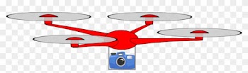 Simple Drone With Camera - Clip Art Drone