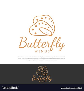 simple elegant golden butterfly wings can be used
