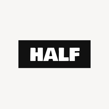 Simple fashion logo template, half | Free Vector Template - rawpixel