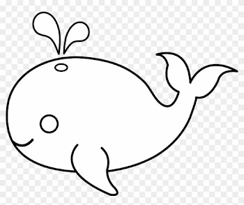 Simple Fish Outline Clip Art Clipart Info - Whale Cut Out Template