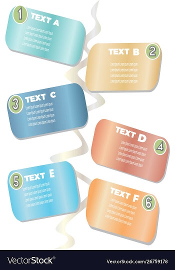 Simple flat timeline infographic background vector image