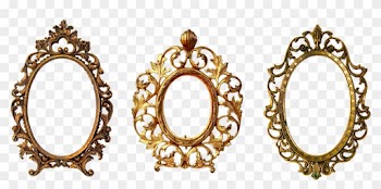 Simple Flower Border Designs For A4 Paper 27, - Oval Frames Png