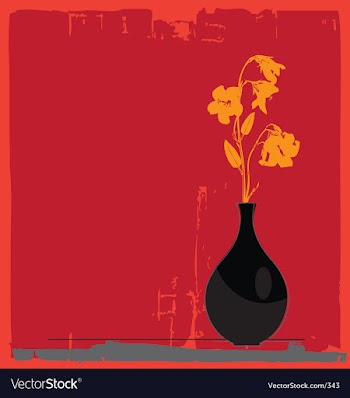 Simple flower graphic vector image